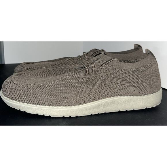 Men’s Itazero brand Slip-on‎ Loafers Casual Lightweight Mesh Khaki Size 12 NEW - Picture 2 of 9